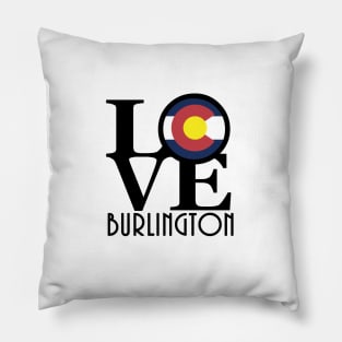 LOVE Burlington Colorado Pillow