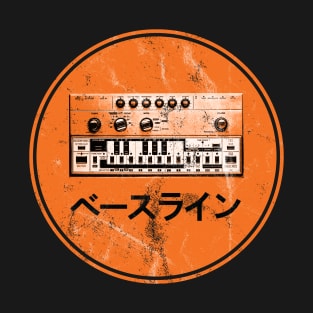 303 Bassline Synthesizer Vintage Retro Synth Art T-Shirt