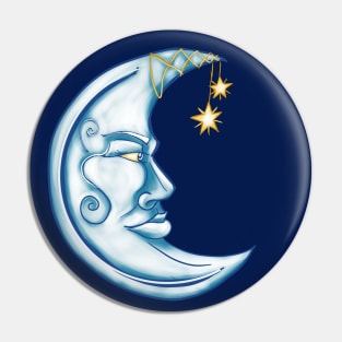 Man in the Moon Pin