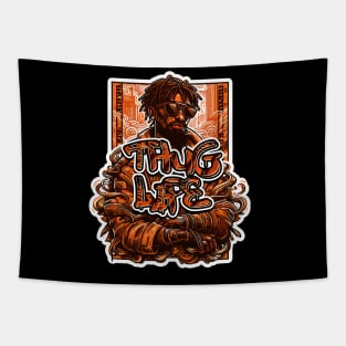 Thug Life Inspired Street Art Tapestry