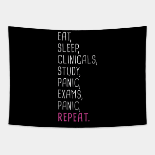 Funny Nursing Student Quote Tapestry