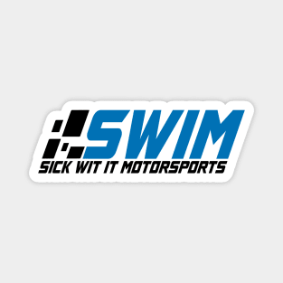 SWIM Team Logo - Black Lettering Magnet