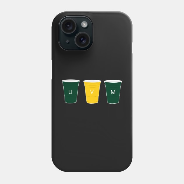 UVM solo cups sticker Phone Case by lindsey788