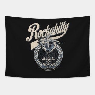 Rockabilly Rebel Rules Tapestry