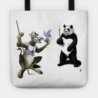 Donkey Xote and Sancho Panda Tote