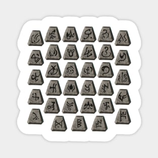 Old School Runes Magnet