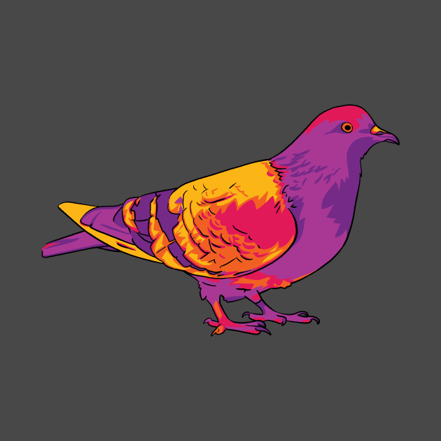 Rainbow Pigeon by polliadesign