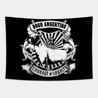 Dogo Argentino Badge Tapestry