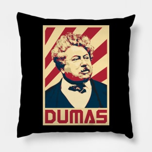 Alexandre Dumas Retro Pillow