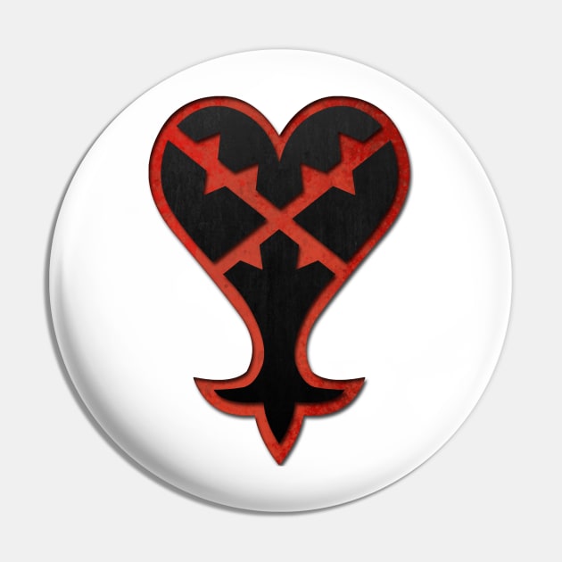 Rugged Heartless Pin by Arcanekeyblade5