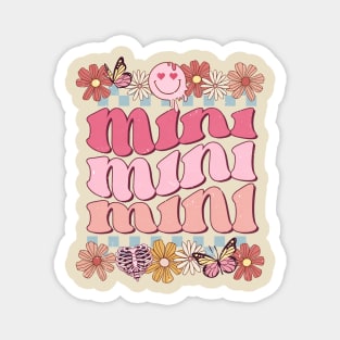 Mini Retro Flower Valentine, Mini Mama Matching Valentine Magnet