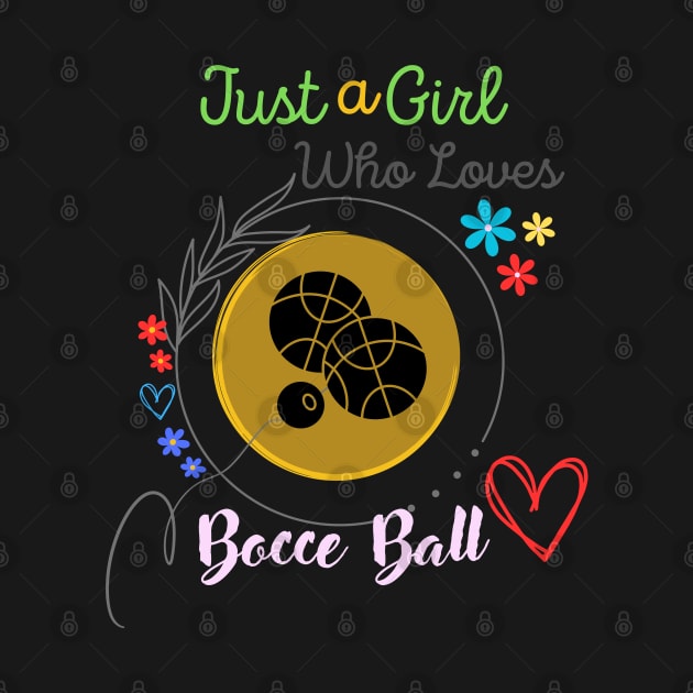 Just A Girl Who Loves Bocce Ball Pink by Qurax