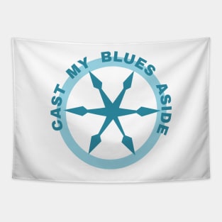 "Cast My Blues Aside" -  Boat Charm Design Tapestry