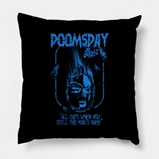 mf doom comet blue Pillow