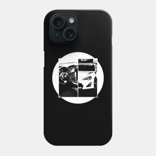 TOYOTA GT86 Black 'N White 5 (Black Version) Phone Case