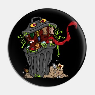 Trash Monster Pin