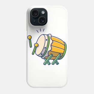 Bedug Drum With Stick Cartoon Phone Case