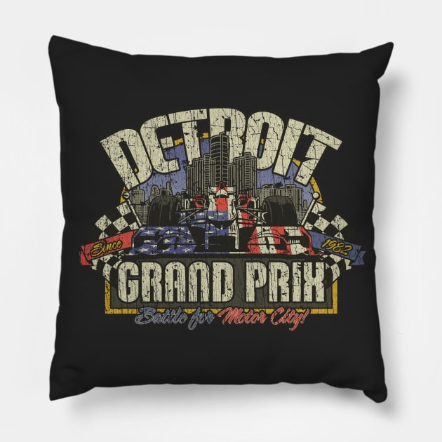 Detroit Grand Prix 1982 Pillow by JCD666