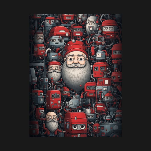 Santa Claus & Robot by saveasART