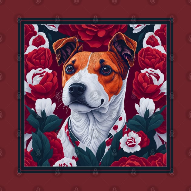 Пес патрон. Jack Russell Terrier, dog. style vector (red version 2 Jack Russell Terrier) by xlhombat