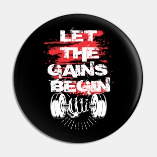 Let the gains begin - Crazy gains - Nothing beats the feeling of power that weightlifting, powerlifting and strength training it gives us! A beautiful vintage design representing body positivity! Pin