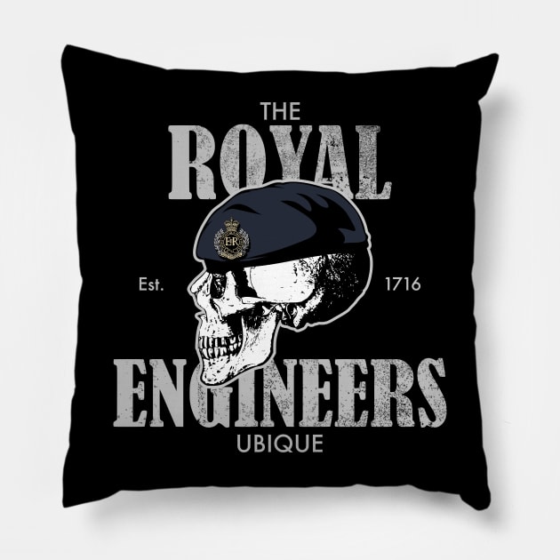 Royal Engineers (distressed) Pillow by TCP