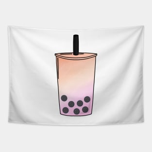 Pastel Lesbian Pride Boba Tapestry