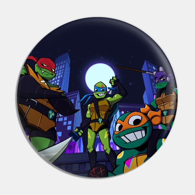 TMNT Bellow the Moonlight Pin by Grumpy Candy