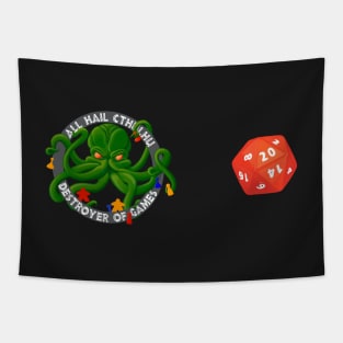 All Hail Cthulhu D20 - for Britt Tapestry