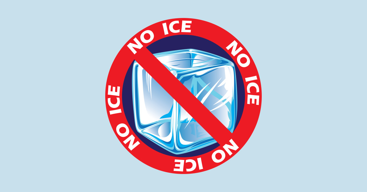 No Ice Tshirt Ice Cube Sticker TeePublic