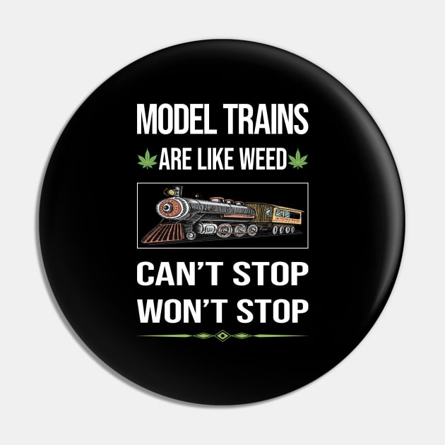 Funny Cant Stop Model Train Trains Railroad Railway Pin by lainetexterbxe49