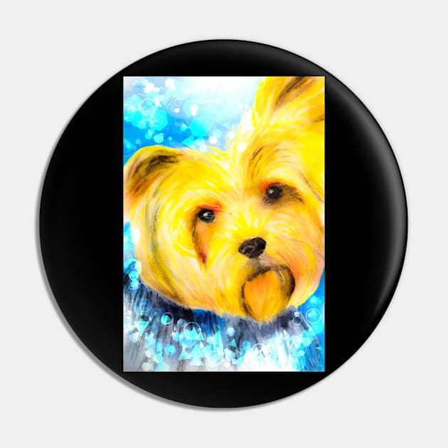 Yorkie Pin by teenamarie23art