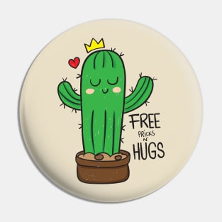 cactus free pricks n hugs Pin