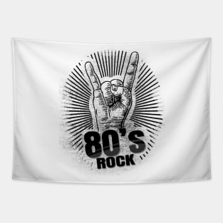 '80s Rock On Band' Awesome Eighties Vintage Gift Tapestry