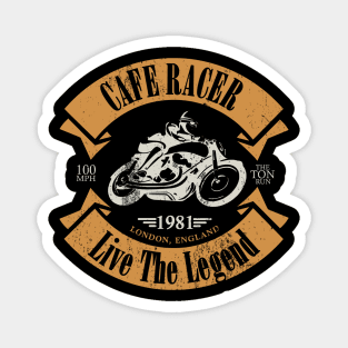 Cafe Racer London (distressed) Magnet