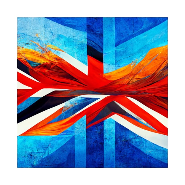 Uk Flag Surrealism by JequiPrint