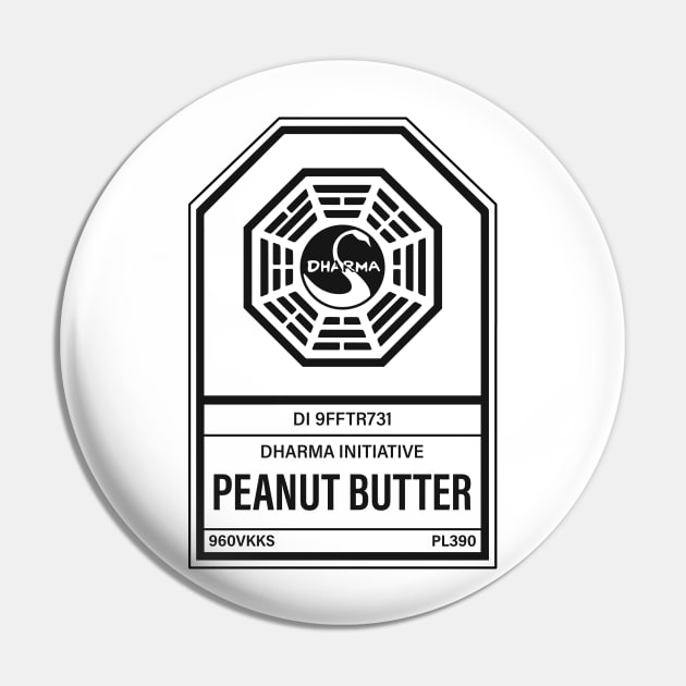 Dharma Initiative Peanut Butter Pin by n23tees