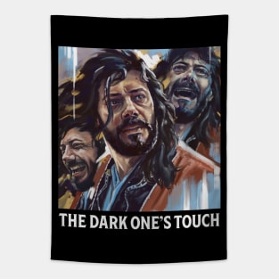 The Dark One (white text) Tapestry