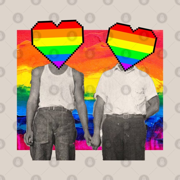 Vintage gay pride couple by reesea