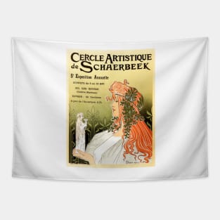 PRIVAT LIVEMONT Cercle Artistique de Schaerbeek Vintage Art Nouveau Tapestry