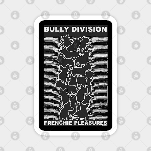 Frenchie Pleasures // Joy Division French Bulldog Design Magnet by darklordpug