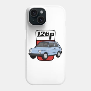 126P Car maluch 126 light blue Phone Case