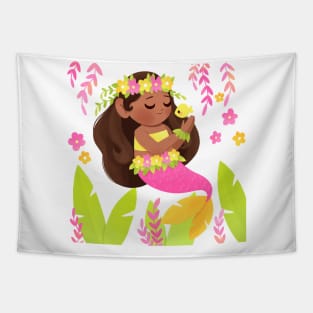 Tropical Mermaid Tapestry