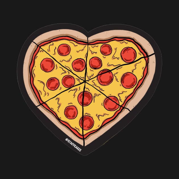 Pizza Heart by Stacy Kakes