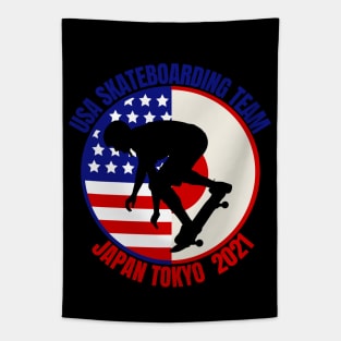 Usa Skateboarding Team Tapestry