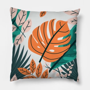 Abstract Illustration Plants Pillow