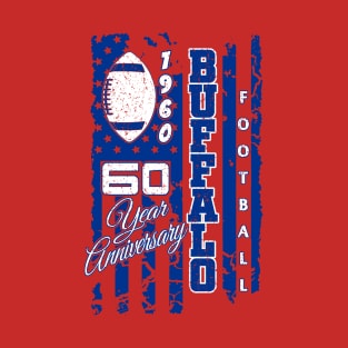 Savage Since 1960 Buffalo Football Vintage Flag T-Shirt