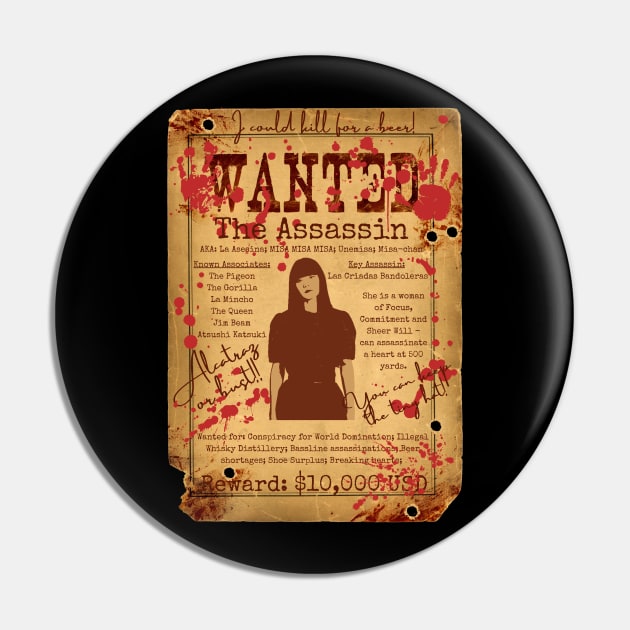 The Assassin Wanted Poster Pin by Daz Art & Designs