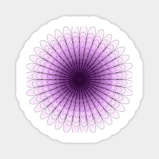 Purple Gradient Flower Magnet