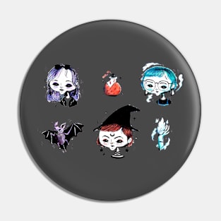 halloween girls Pin